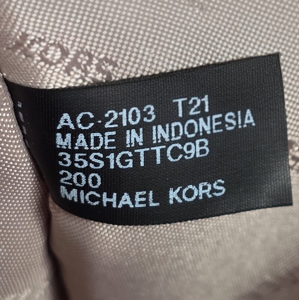 Michael Kors Jet Set Logo Large Brown Crossbody - Picture 6 of 10